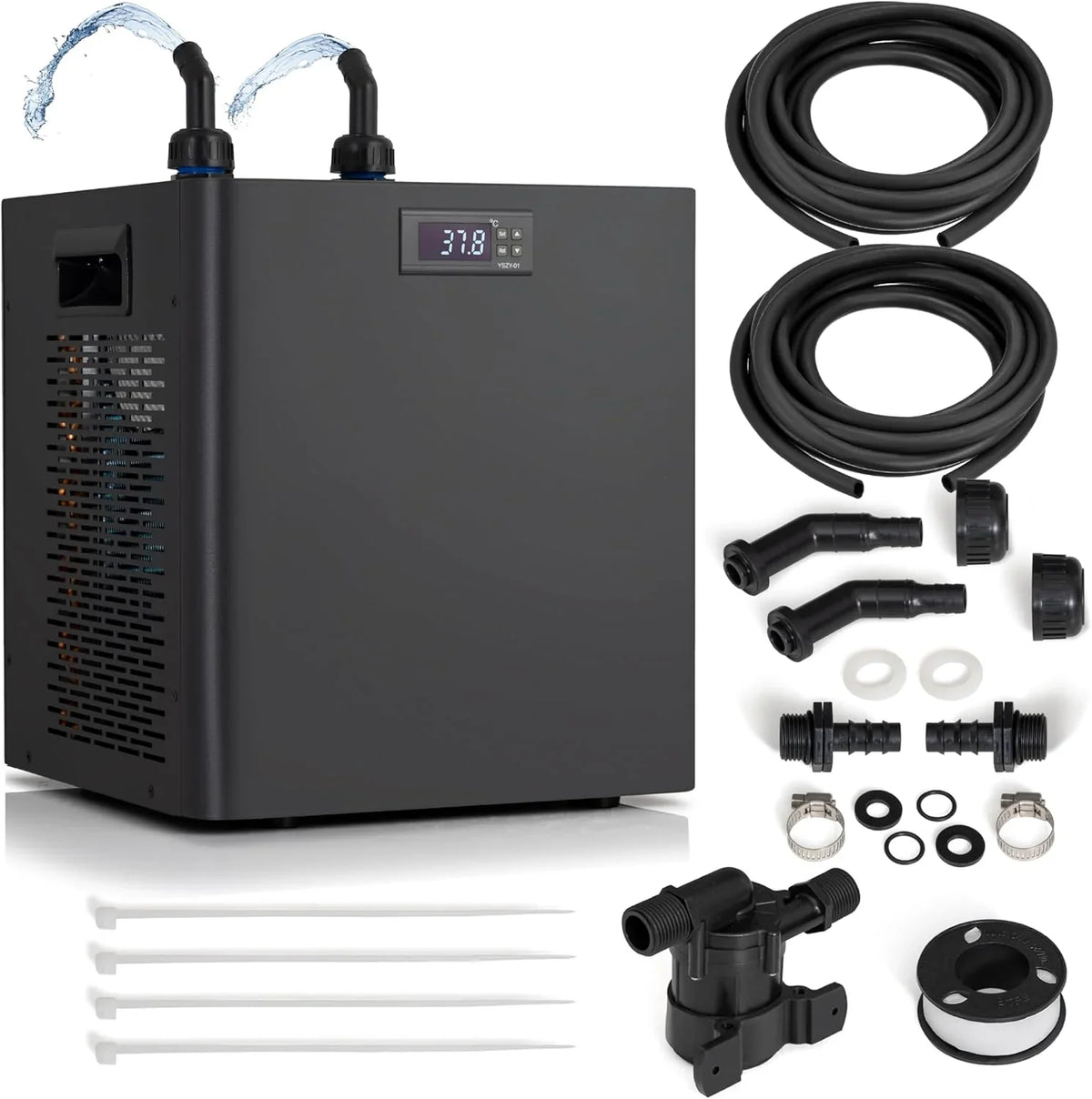 Polar Revive Chiller for Ice Bath and Cold Plunges Including All Hoses and Pumps. 1/3 HP, 2/3 HP, 1 HP Models