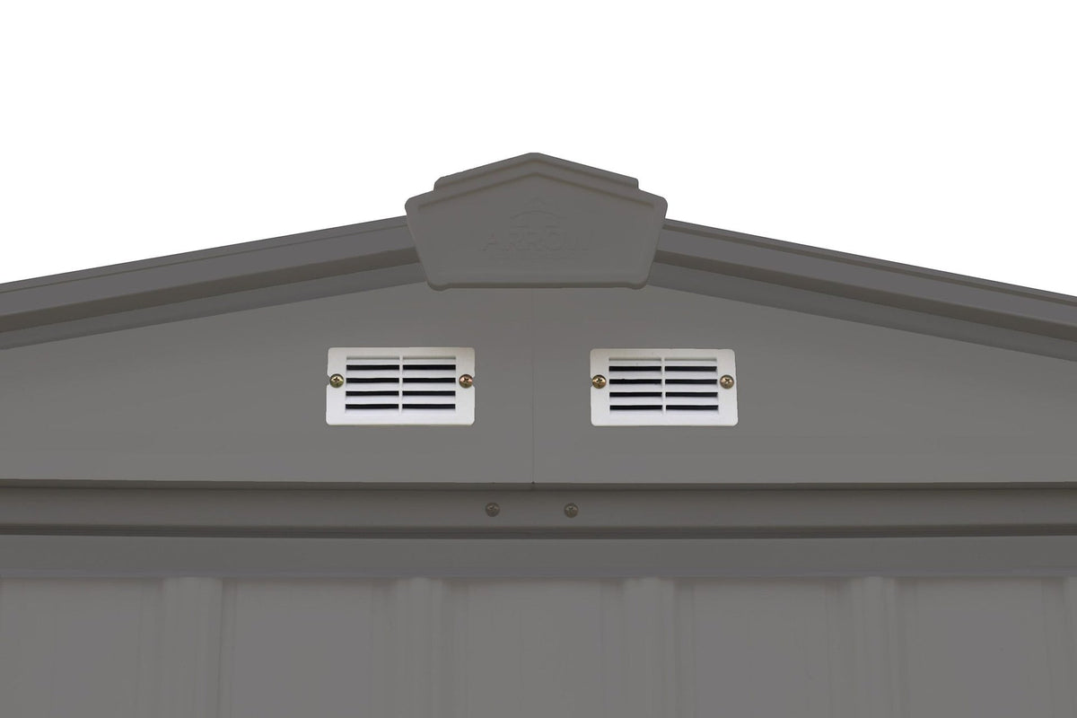 Arrow EZEE Galvanized Steel Storage Shed with Low Gable Roof, Charcoal, 6-ft x 5-ft
