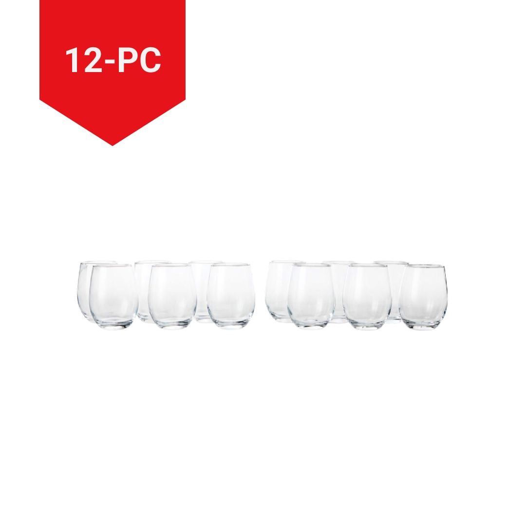 CANVAS Stemless Wine Glass Set, 18.5-oz, 12-pk