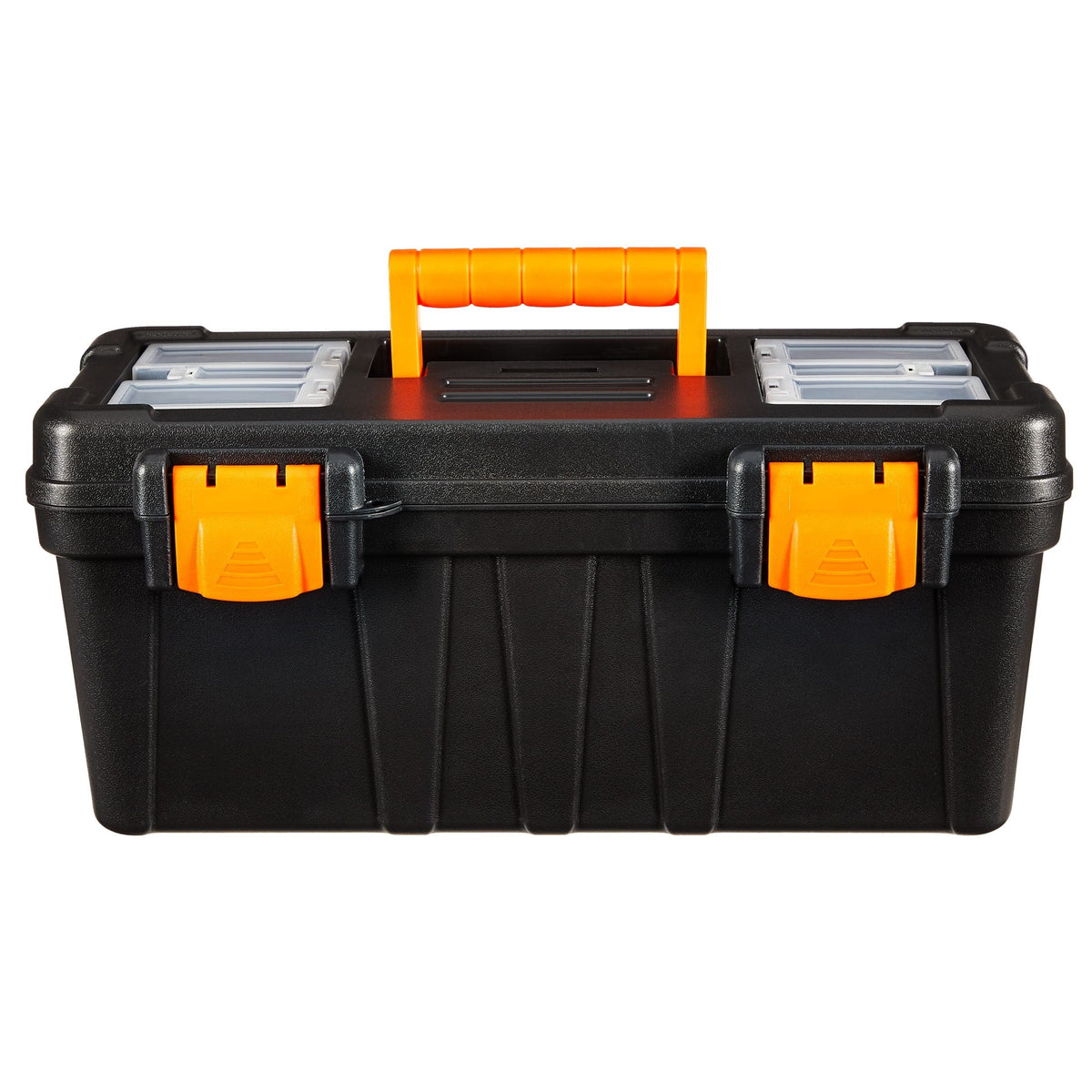 Certified Portable Plastic Tool Box with Removable Tray, 17-in