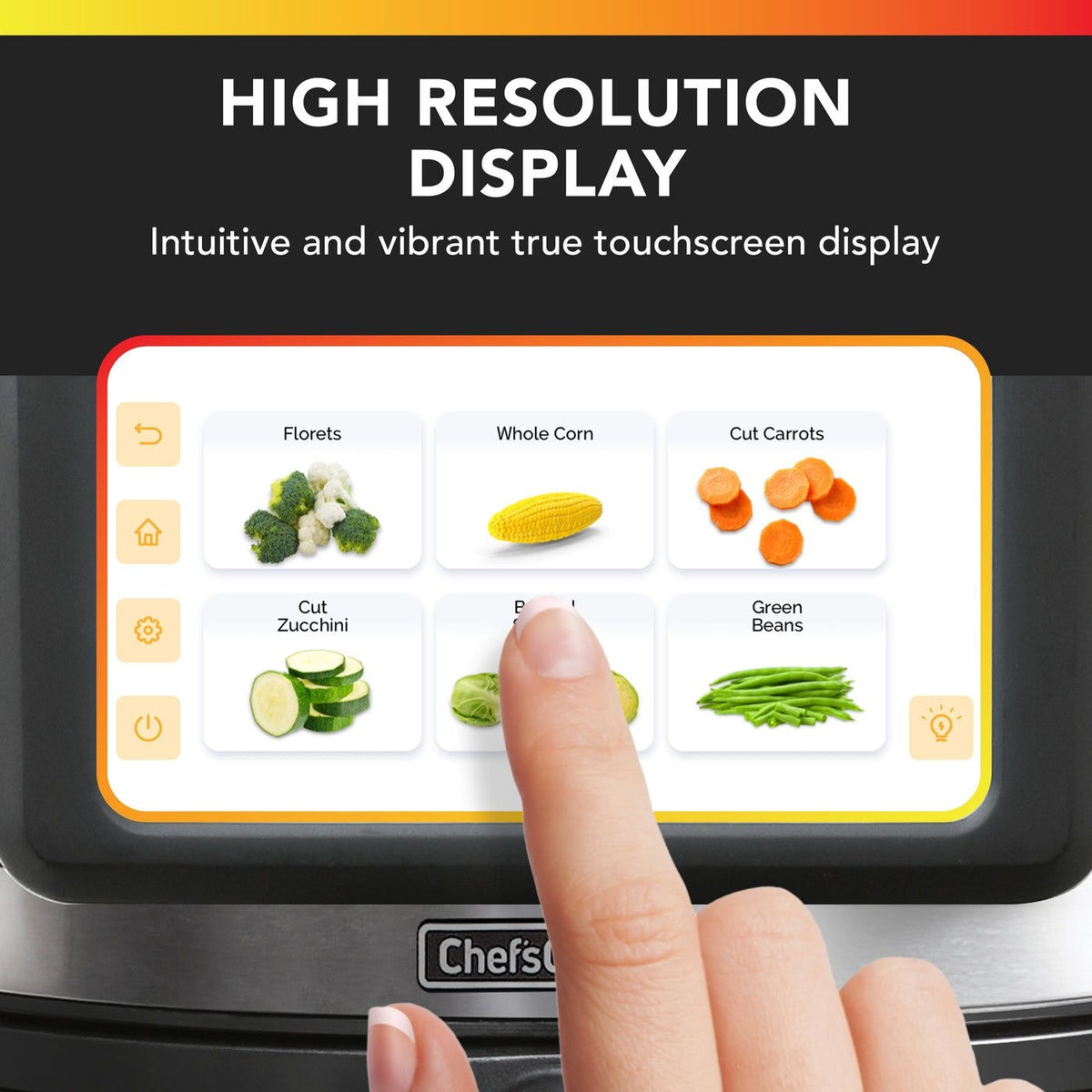 Chef'sChoice Air Fryer with TFT Touchscreen Display, 7-qt