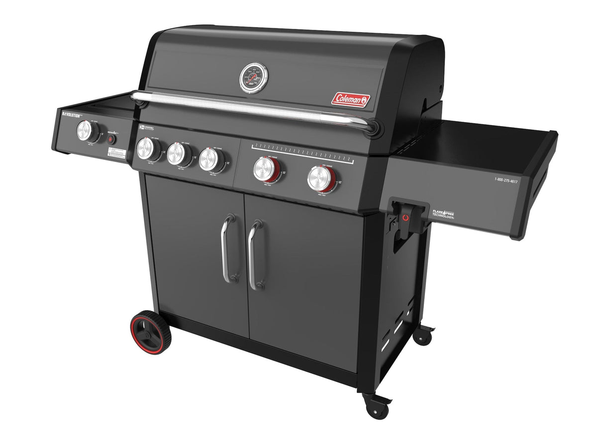 Coleman Revolution II 5-Burner Grill and Griddle Combo LP Gas BBQ