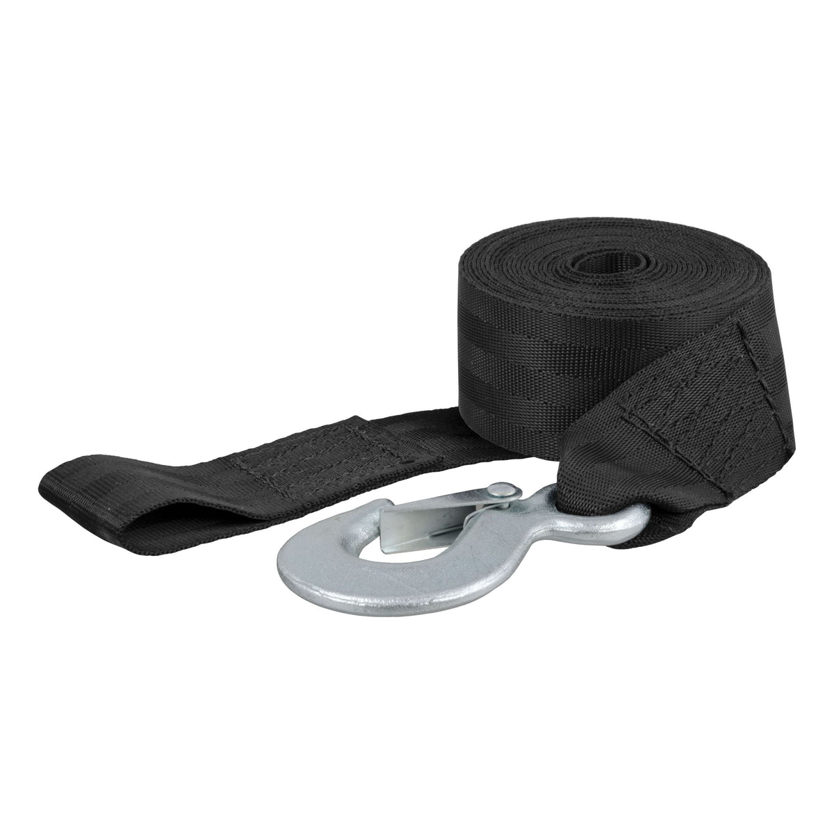 CURT 29450 15-ft Winch Strap with Snap Hook (1,100-lb)