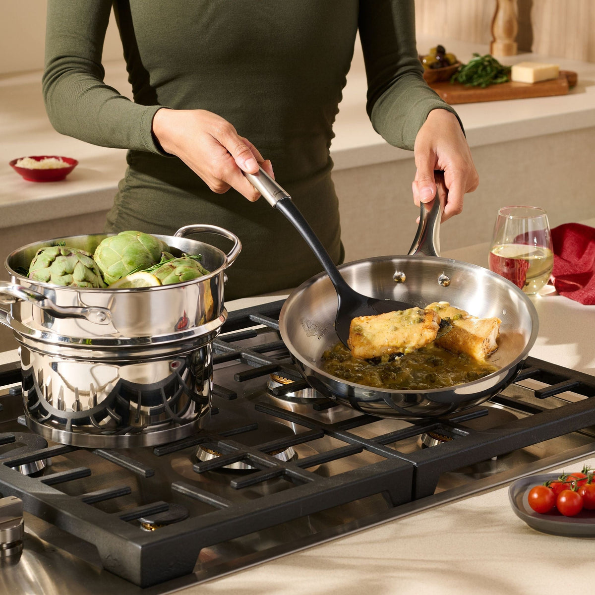 Lagostina Avanti Stainless Steel Cookware Set, 9-pc