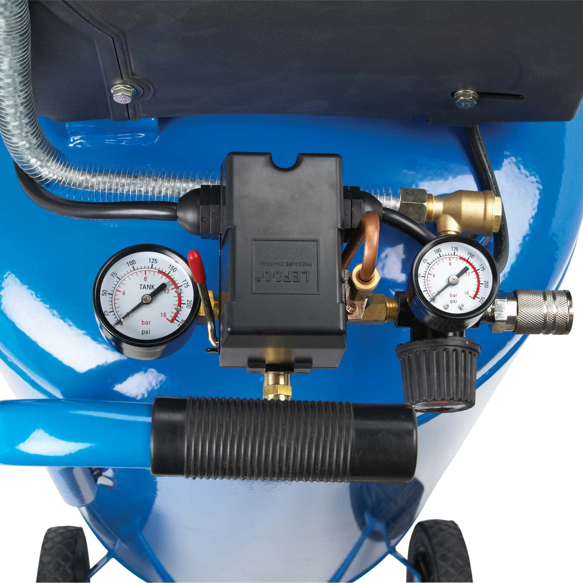 Mastercraft 26-Gallon Oil-Free Portable Vertical Air Compressor, 135 PSI, 1.5 HP