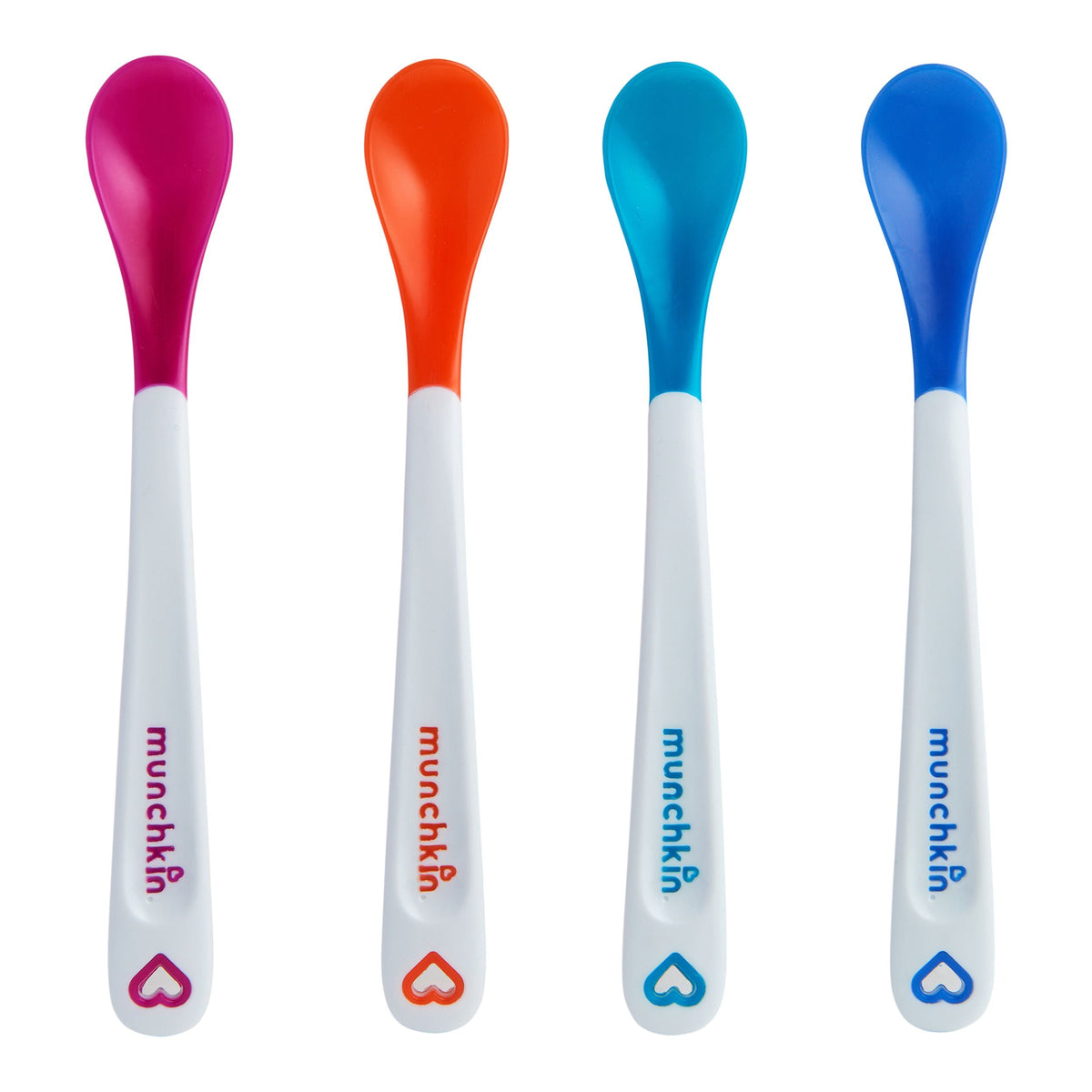 Munchkin White Hot Safety Baby Spoons, 4-pk