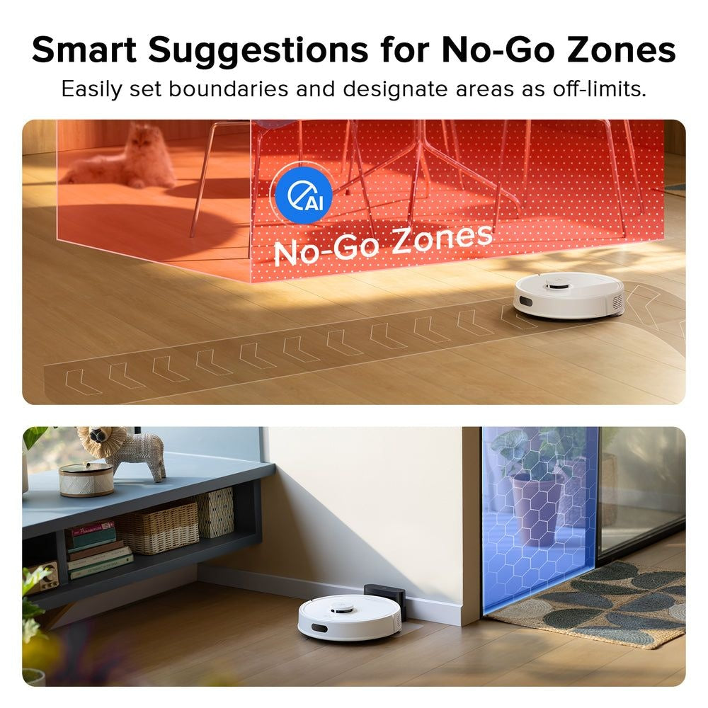 Roborock Q7 L5 2-in-1 Robot Cordless Vacuum & Mop Cleaner, Pet-Friendly, App Controlled, Includes Charging Dock, White