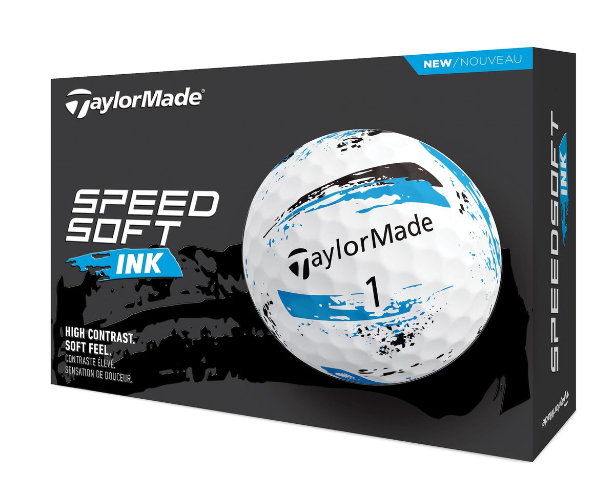TaylorMade SpeedSoft Ink Golf Balls, 12-pk