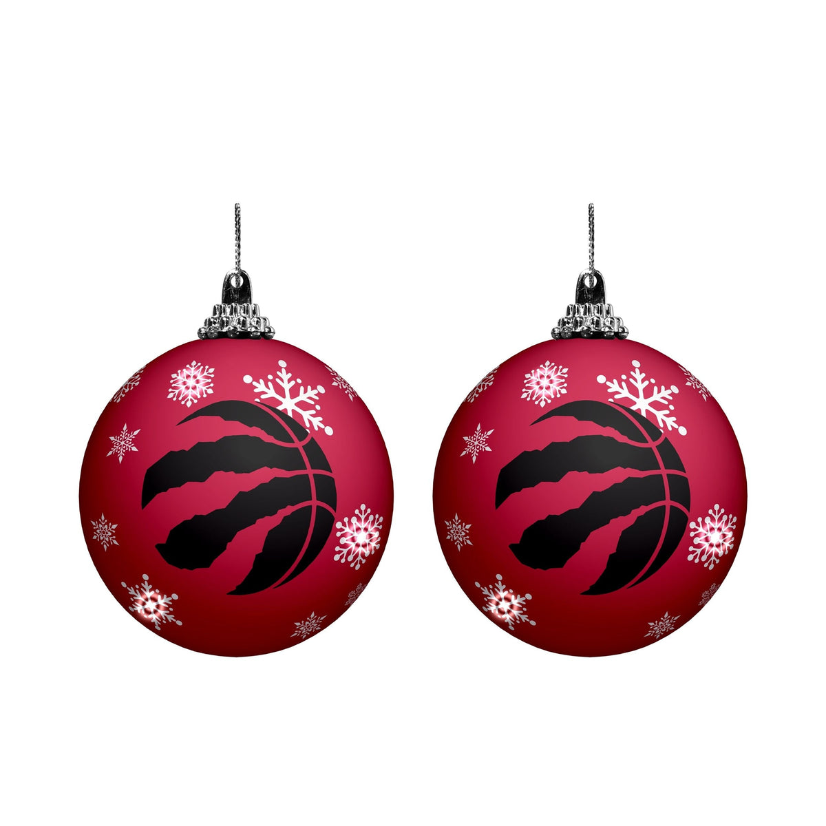 Toronto Raptors Light Up Ornament, 2-Pack