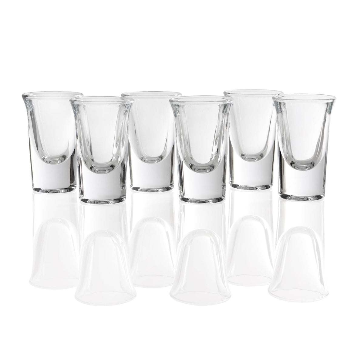 Trudeau Shot Glasses Set, 1-oz Capacity, 30-mL, 6-pc