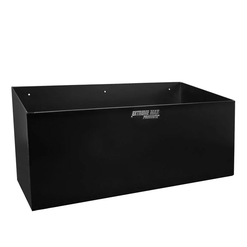 Extreme Max Dual Fuel Jug Holder -- Aluminum Design for Two 5 Gallon Jugs, Black Storage Organizer for Trailers & Garages V5