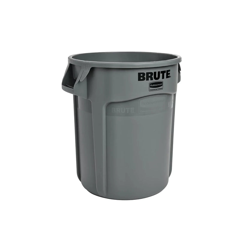 Heavy-duty round trash can / dumpster, 20-gallon capacity, white, suitable for outdoor garbage containers in places such as garden workers / construction workers / restaurants / backyards / offices / storage areas, 6 pieces per set. D7