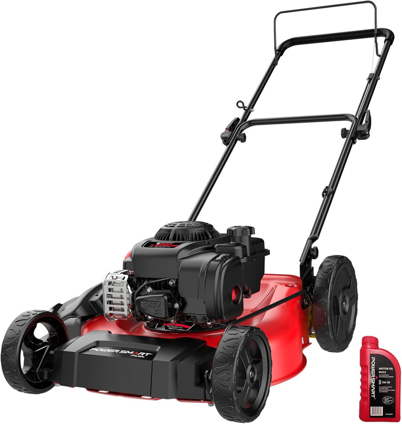 21" 2-in-1 Push Lawn Mower, 125cc Engine, Adjustable Cutting Height, Lightweight, Easy Assembly Z5