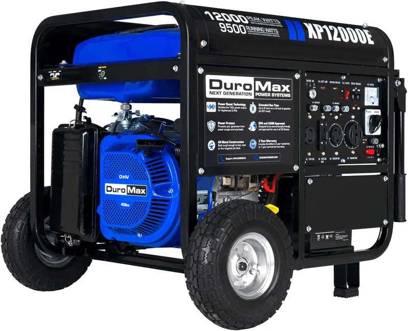 13,000-Watt Dual Fuel Portable Generator - Gas & Propane, Electric Start, Whole Home Backup Power, Transfer Switch Ready, RV & Emergency Ready Z9