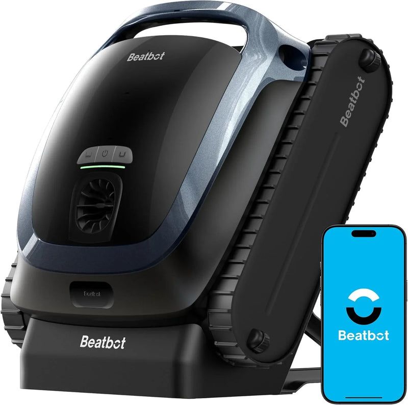 AquaSense 2 Cordless Robotic Pool Vacuum Cleaner, Smart Surface Parking, Double-Pass Waterline Scrubbing, Cleans Floor, Walls, and Waterline, Above & In-Ground Pools up to 3,230 sq.ft - Blue K0