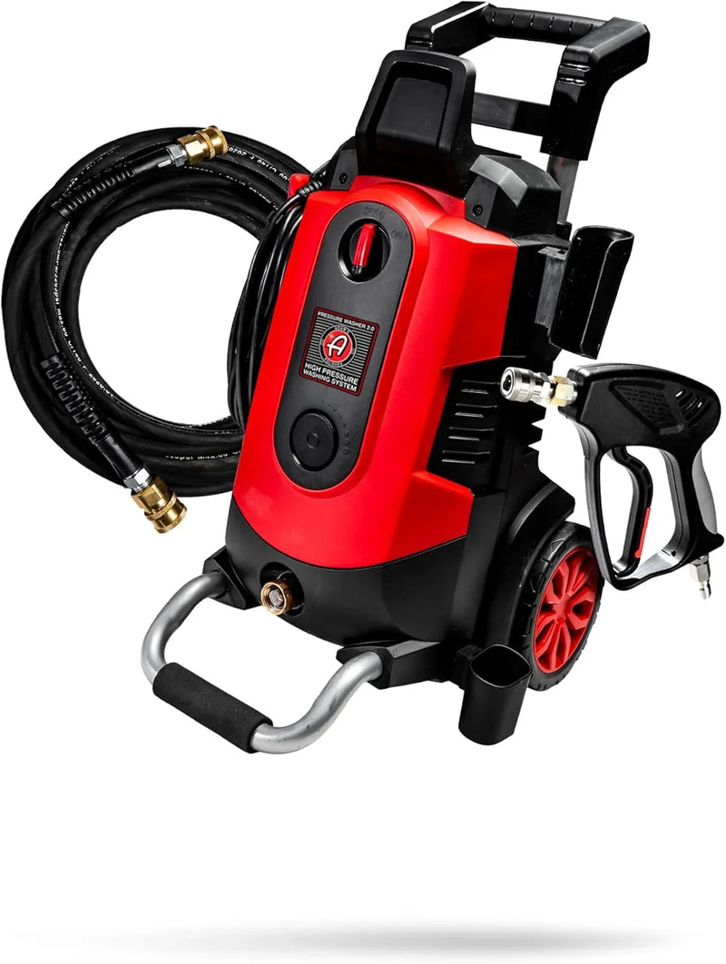 Electric Pressure Washer 2.0, Powerful 1.4 GPM 2000 PSI Car Pressure Washer Sprayer, Snub Nose & Tip Attachment, Use,Car Soap, Patio Boat RV Motorcycle Car Garage Deck Adam's Polishes E5