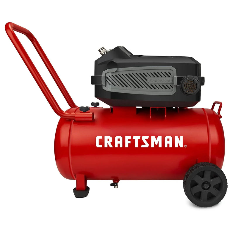 CRAFTSMAN HARD Air Compressor, 10 Gallon 1.8 HP 175 PSI, 4.0CFM@90PSI, Oil Free and Maintenance Free, Portable with Large Wheels, CMXECXA0201041 Z9