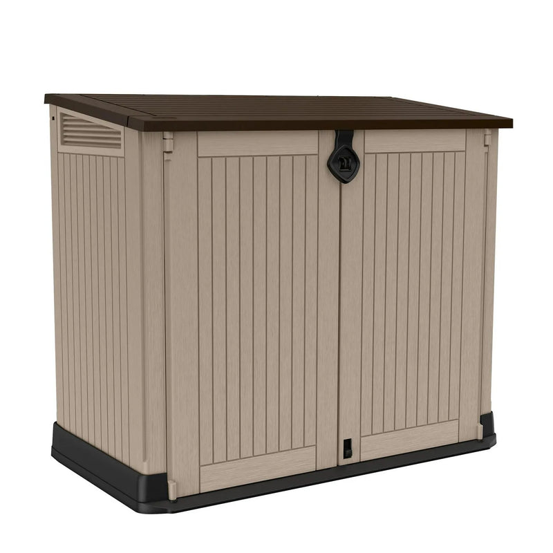 30-Cu Ft All-Weather Resin Storage Shed, Beige J0
