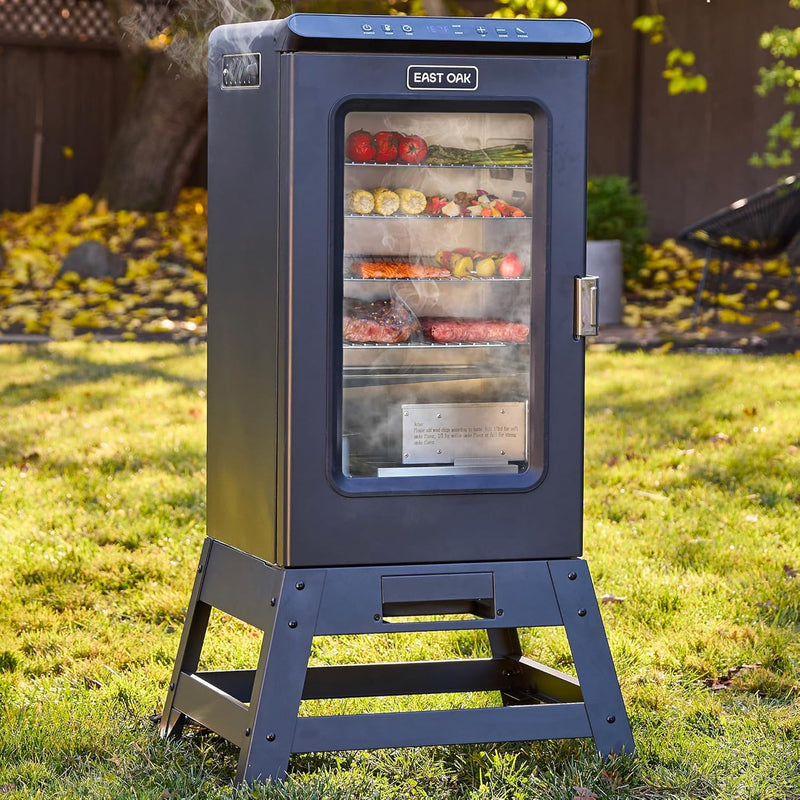 30-inch electric oven | Built-in meat detector and outdoor-specific stand | Up to 6 times longer baking time, adjustable side spice loader | With a 725 square inch cooking area, it can achieve more baking effects Y6