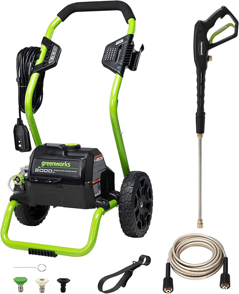 Greenworks 2000 Max PSI, 1.1 GPM (13 Amp) Electric Pressure Washer GPW2000-1RG U3