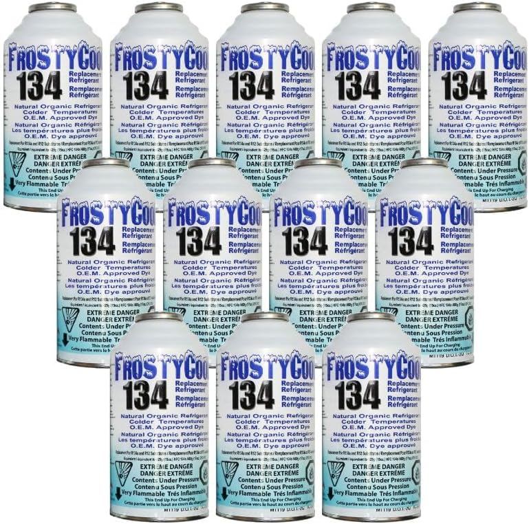 134 AC Replacement Refrigerant for R134a with R134 R12 AC Refrigerant 6oz. (Pack of 12) O4