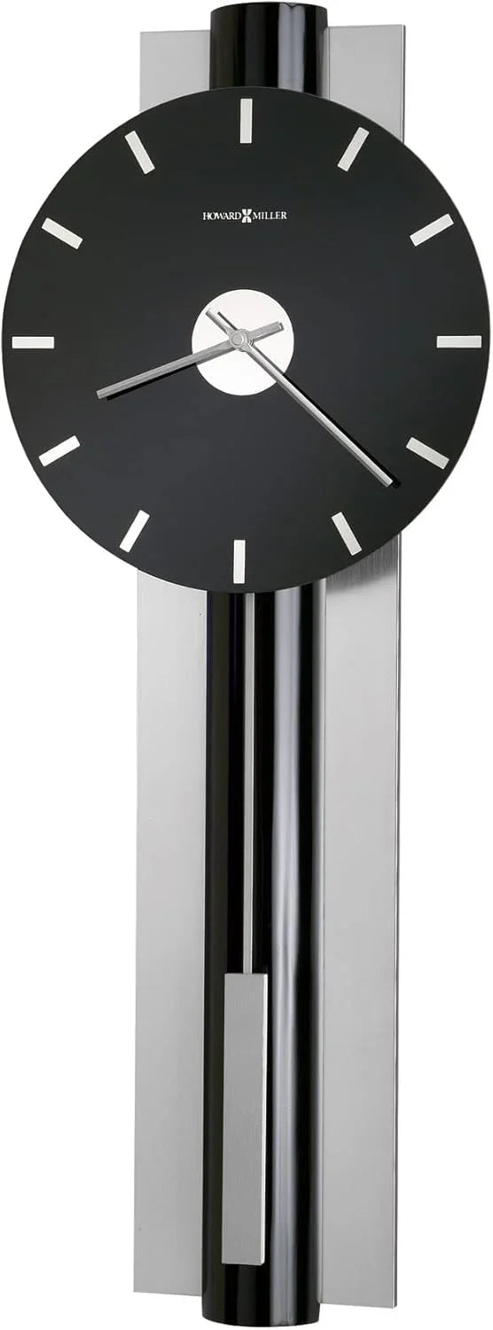 Wall-mounted clock, quartz movement, battery-powered, pointer-style analog display, rectangular pendulum, decorative sturdy frame, nickel-plated surface, wall-mounted installation, perfect home decoration alarm clock E9