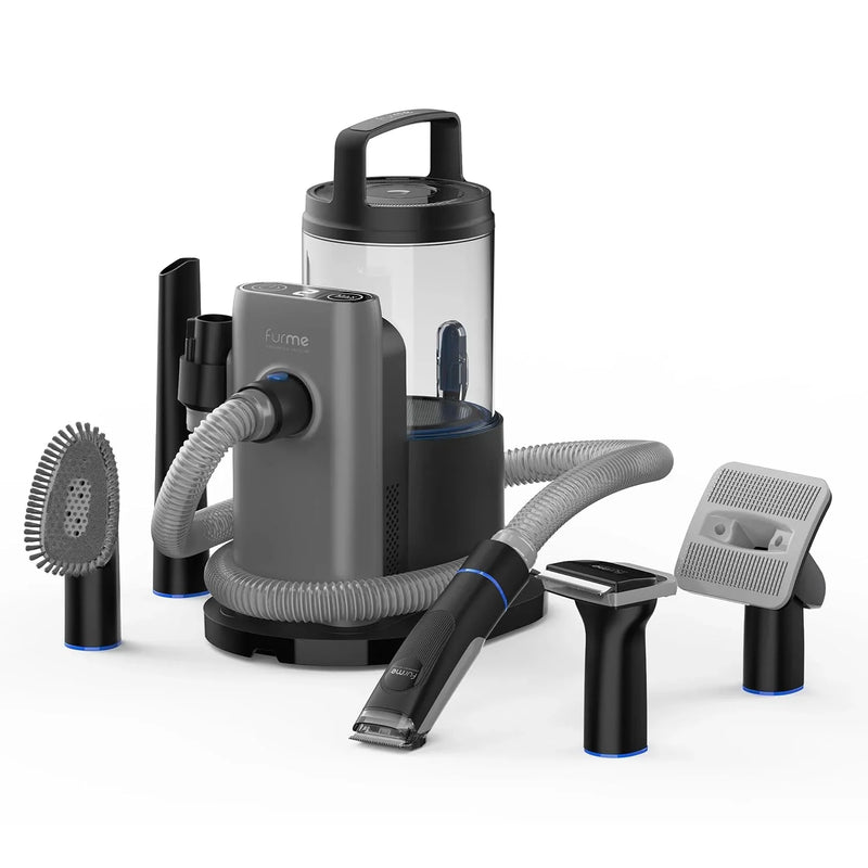 Professional Plus Pet Grooming Vacuum Kit, 5 Pet Grooming Tools, 2L Canister, Works for All Dogs, Cats, and Pet Fur H4