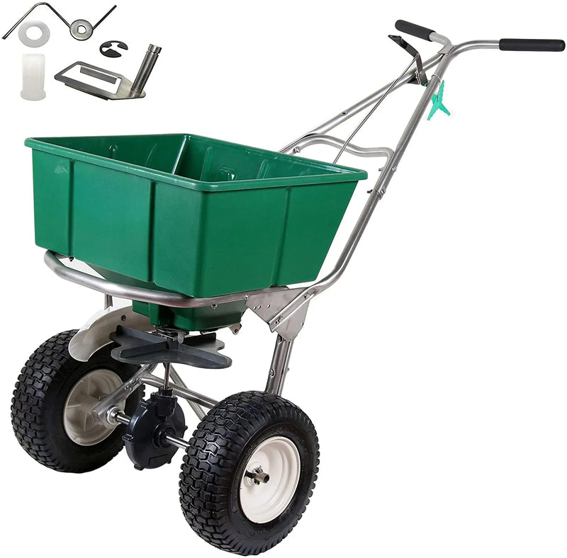 High Wheel Walk-Behind Fertilizer Spreader with Agitator Repair Kit (Bundle, 2 Items) C7
