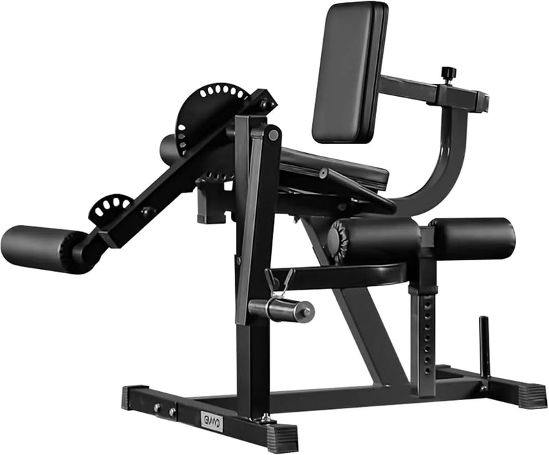Leg Extension and Curl Machine, Lower Body Special Leg Machine, Adjustable Leg Exercise Bench with Plate Loaded, Leg Rotary Extension for Thigh, Home Gym Weight Machine R3