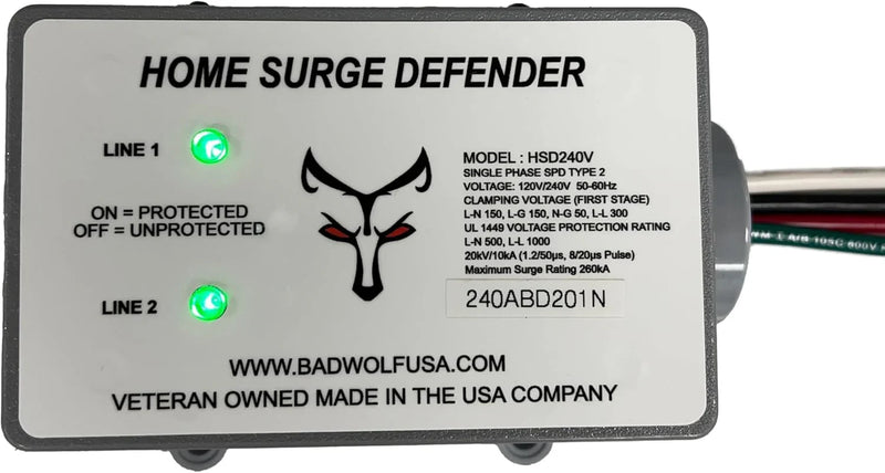 Whole House EMP Surge Protector, 260kA of Surge Protection to Help Shield Your Home from Lightning, EMP, CME and Solar Flare Damage. C7