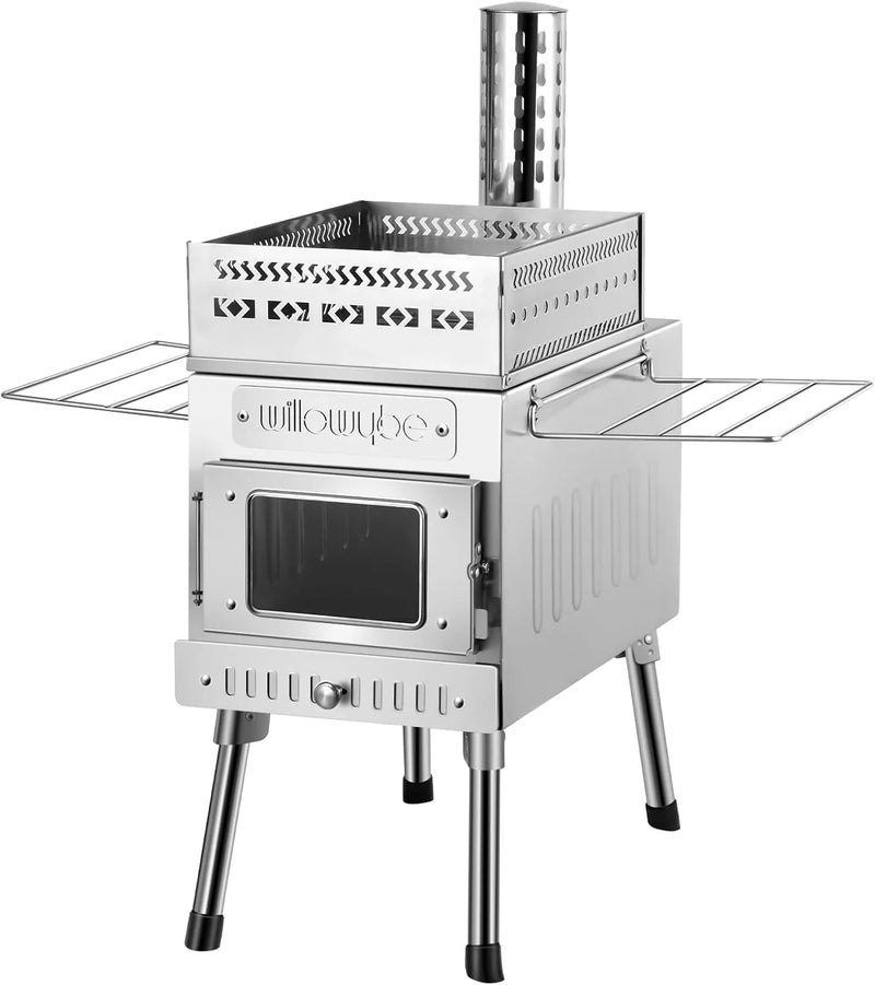 Outdoor sauna hot water tent stove, rocket-type heater, portable camping wood stove, cooking equipment for dry sauna, cooking tools suitable for husbands and friends G6