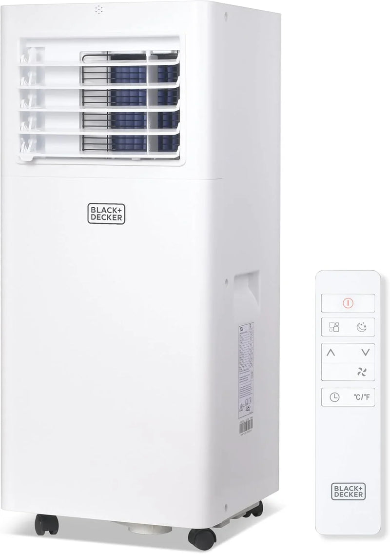 Portable Air Conditioner, 12,000 BTU (8,000 BTU SACC) for Rooms up to 550 Sq. Ft., Portable AC with Follow Me Remote Control and Window Kit, BPACT12WT, White W2