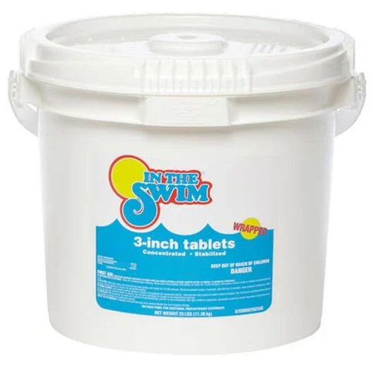 IN THE SWIM – 3 INCH CHLORINE TABLETS – 25 LBS Z1