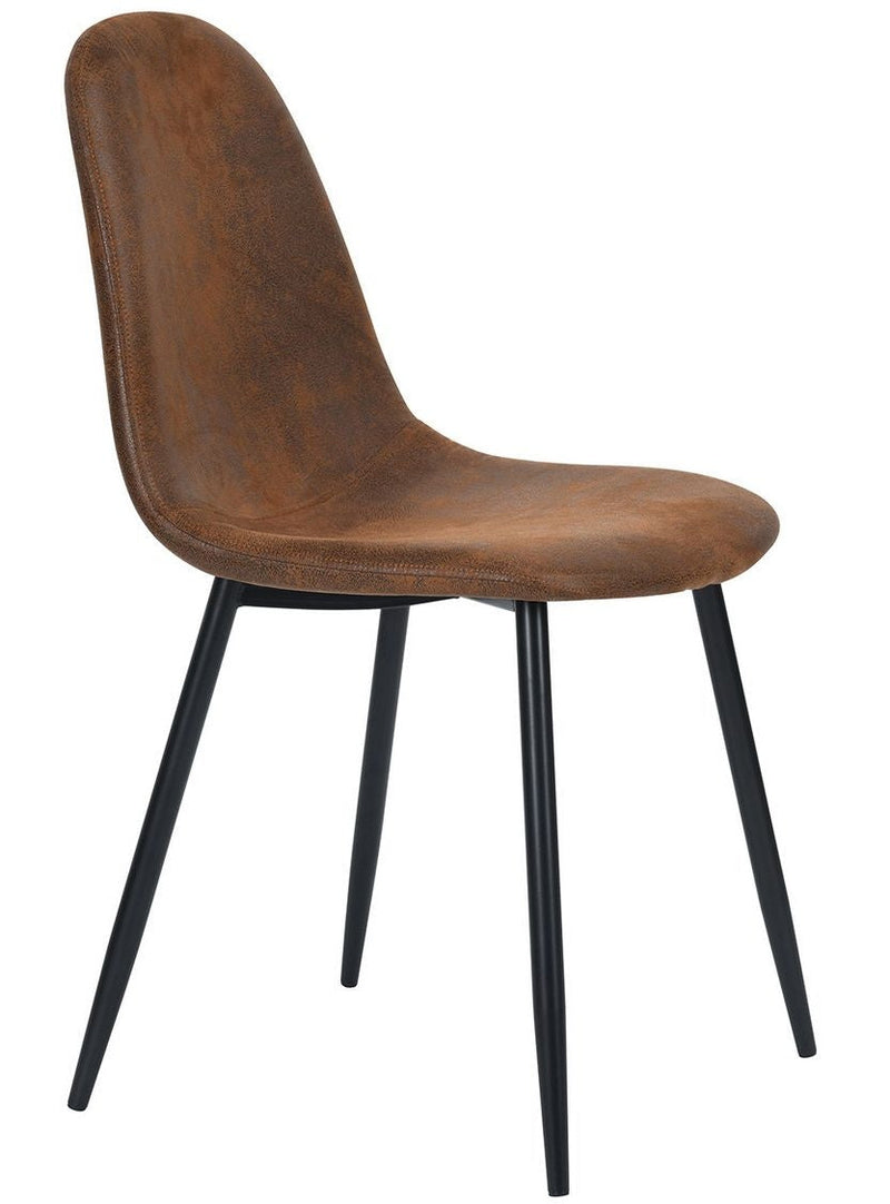 39F Charlton Suede Dining Chair, Brown M7