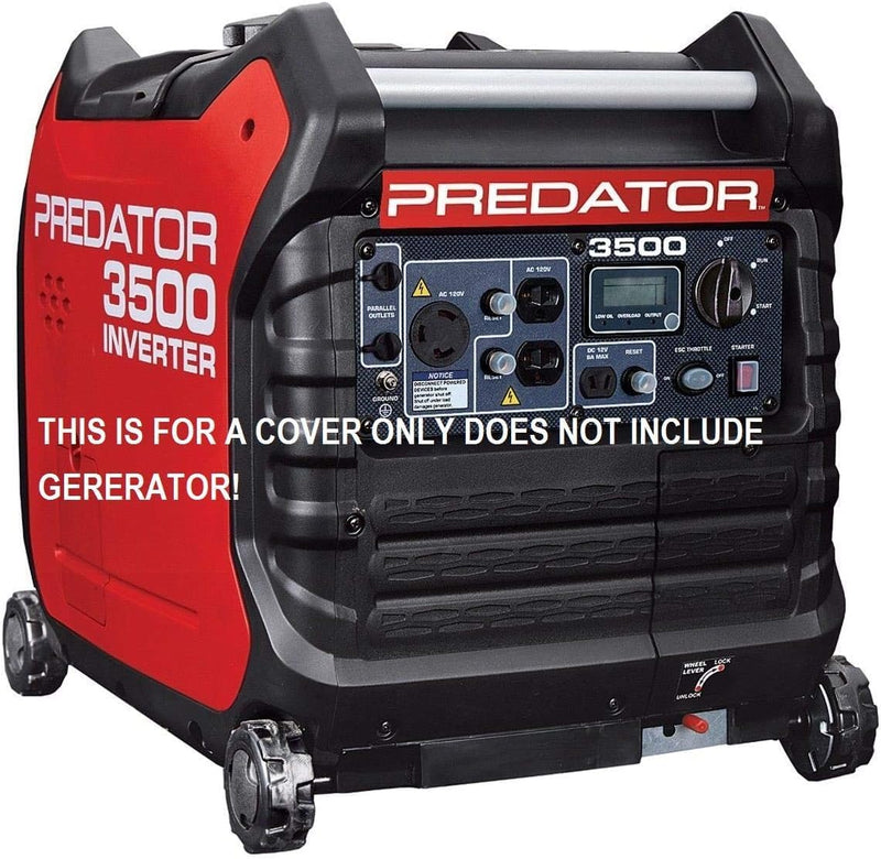 Fits Predator Inverter 3500 watt Generator Cover (BLACK) COVER ONLY S4
