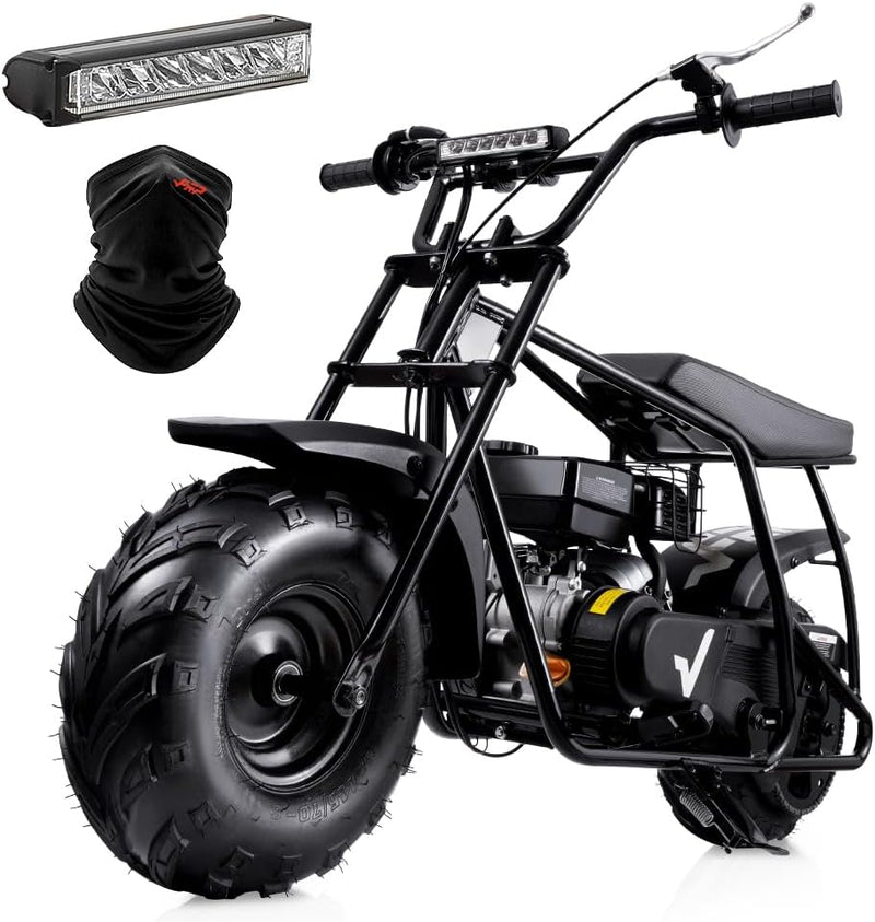 Mini Dirt Bike GMB100, 99 CC Gas Powered Mini Bike 4 Stroke 3HP, Off Road Mini Bikes for Kids and Adult, Trail Bike Up to 24 Mph, Weight Support Up to 185 LBS (Black) Y3