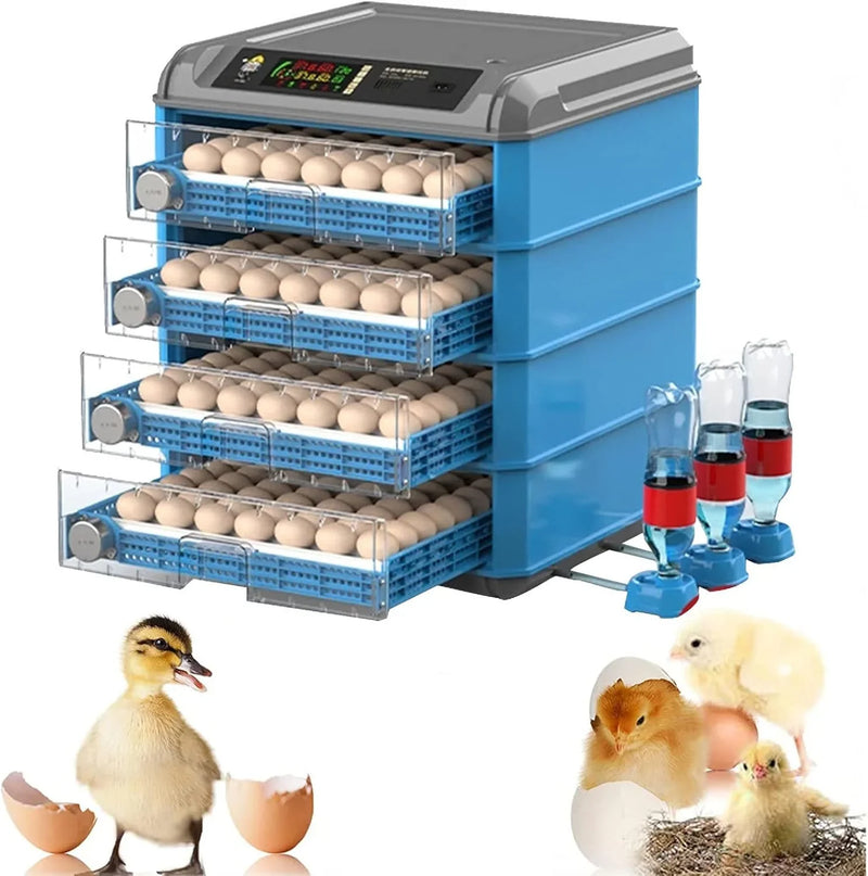 Egg Incubator, 192/256/500 Egg Incubator, Poultry Hatcher Machine with Automatic Egg Turning, Temperature & Humidity Control and LED Screen, General Purpose Incubator for Chickens Ducks Birds,500 F7
