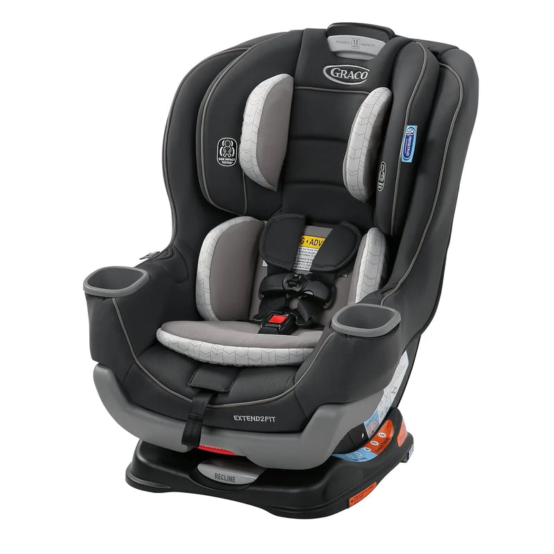 Extend2Fit Convertible Baby Car Seat, Rear and Forward Facing, Adjustable Extension Panel for Extra Legroom, Gotham M7
