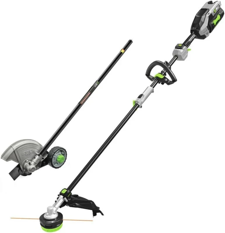 Multi-Head Combo Kit 16-Inch 56-Volt Carbon Fiber String Trimmer with POWERLOAD™ & 8-Inch Carbon Fiber Edger Attachment & 56-Volt Power Head, 4.0Ah Battery and 320W Charger Included P8