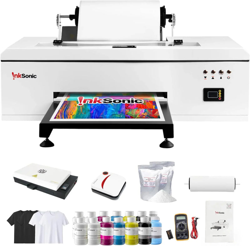 InkSonic R1390 A3 DTF Printer with Oven, T-Shirt Printing Bundle H3