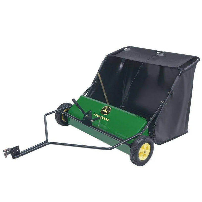 John Deere 42′′ Tow-Behind Lawn Sweeper, 24 cu. ft. Capacity, Adjustable Brushes M1