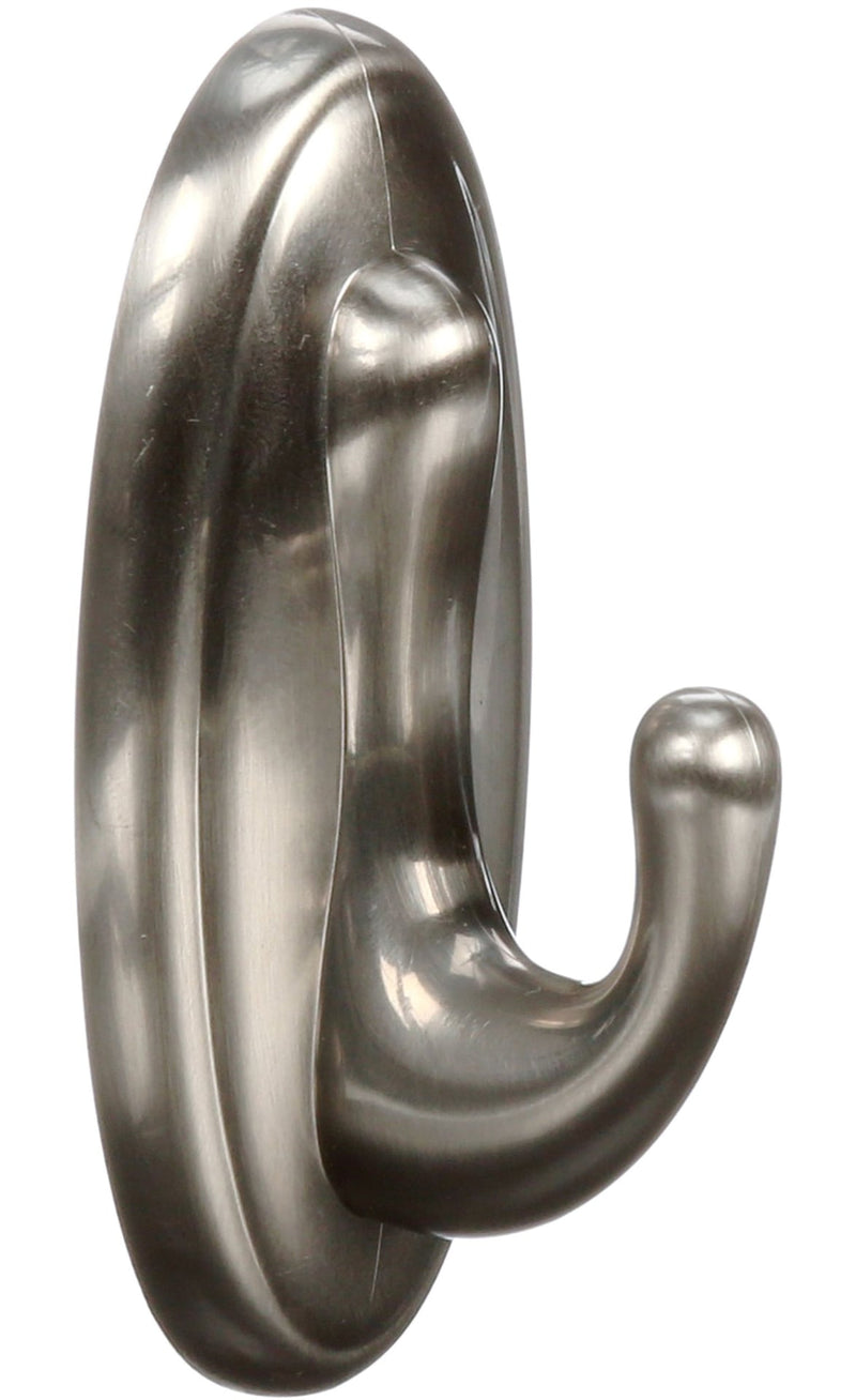 3M Command Medium Traditional Decorative Utility Hook, Brushed Nickel E2