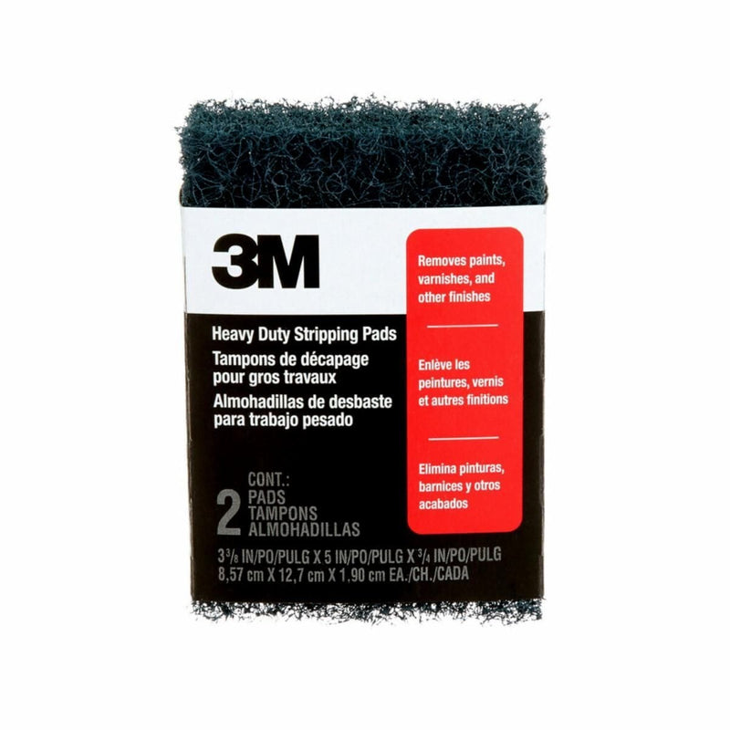 3M Heavy Duty Stripping Pad for Flat Surfaces, 2-pk H4