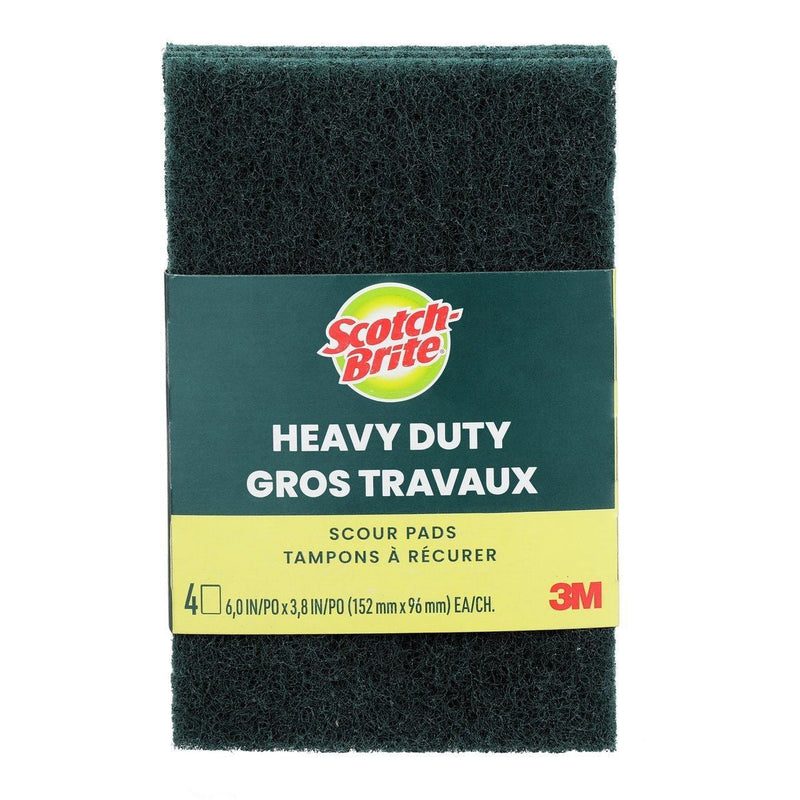 3M Scotch-Brite Heavy Duty Scour Pad, 4-pk V3