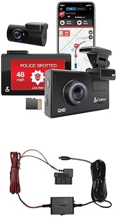 Intelligent driving recorder kit with rear camera Kober 2.5A micro USB hard wire kit M9