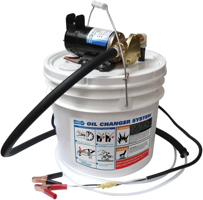 Marine Quick Oil Changer, Flexible Impeller Pump, Reversing Switch 3.5 Gallon, 12-Volt, Non CE, White O5
