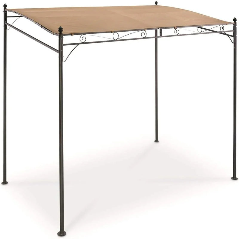 Small pergola 5 feet x 8 feet sunshade tent instant shelter outdoor awning suitable for patios, backyards, gardens, barbecue areas, and sunbathing. Q9