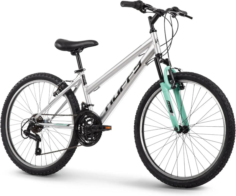Mountain Hardtail Mountain Bike for Boys/Girls/Men/Women, 20"/24"/26" Sizes, 6 or 21 Speed Shimano Twist Shifting, Front or Dual Suspension, Comfort Saddle, Sleek Colors X3