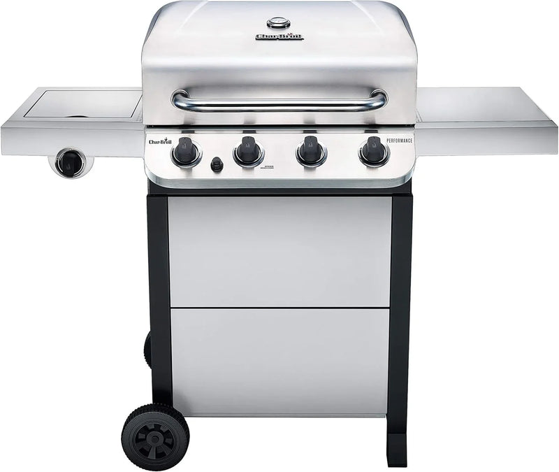 Performance Series Convective 4-Burner with Side Burner Cart Propane Gas Stainless Steel Grill - 463377319 Z5