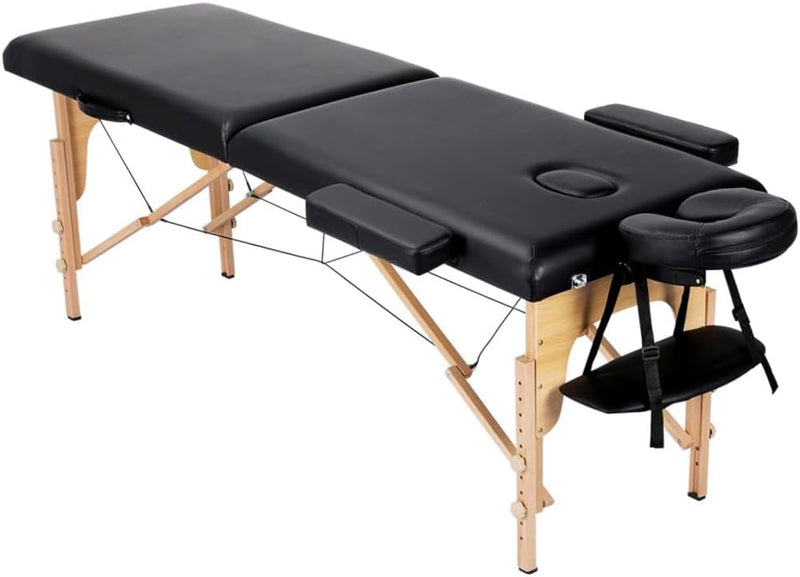 Massage Table Lash Bed Portable Massage Spa Bed Beauty Tattoo Table Adjustable for Eyelash Tech Physical Therapy Couch, Black Z0